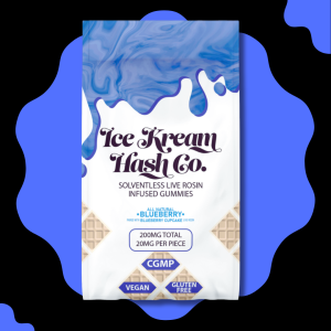 Ice Kream Hash Co. | Blueberry | Live Rosin Gummies | [200mg]